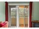 Private balcony with access from bedroom, serene view at 3665 Square West Ln # 13, Sarasota, FL 34238