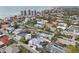 Aerial view of beachfront property and neighborhood at 430 Beach Park Blvd, Venice, FL 34285