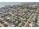 Wide aerial view showing home's location in a residential neighborhood at 430 Beach Park Blvd, Venice, FL 34285