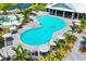 Resort-style pool with expansive deck and lounge areas at 4810 Sparkling Sea Ln, Bradenton, FL 34211