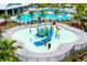 Resort-style community pool with water features for at 4810 Sparkling Sea Ln, Bradenton, FL 34211