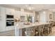 Modern kitchen with stainless steel appliances and an island at 4810 Sparkling Sea Ln, Bradenton, FL 34211