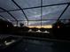 Sunset view from screened pool and spa area at 4810 Sparkling Sea Ln, Bradenton, FL 34211