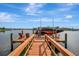 Enjoy your boat from this dock with lift and comfortable seating at 5125 Tidewater Preserve Blvd, Bradenton, FL 34208