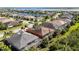 An aerial shot of houses near a waterfront community at 5203 Lake Overlook Ave, Bradenton, FL 34208