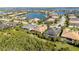 Aerial view of houses and waterfront property at 5203 Lake Overlook Ave, Bradenton, FL 34208