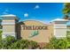 The Lodge community entrance sign at 5203 Lake Overlook Ave, Bradenton, FL 34208