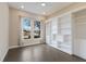 Home office with built-in shelving and large windows at 5203 Lake Overlook Ave, Bradenton, FL 34208