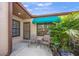 Inviting patio with seating area, perfect for relaxing and enjoying the Florida sunshine at 5958 Clubside Dr, Sarasota, FL 34243