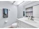 Clean bathroom with white vanity and shower/tub at 6507 Stone River Rd # 306, Bradenton, FL 34203