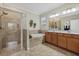 Large bathroom with a soaking tub and walk-in shower at 6519 Rosehill Farm Run, Bradenton, FL 34211