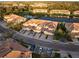 Aerial view of townhouses near lake at 7022 Prosperity Cir # 801, Sarasota, FL 34238