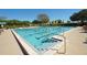 Community lap pool with designated swim lanes at 7419 Albert Tillinghast Dr, Sarasota, FL 34240