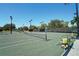 Well-maintained tennis courts with ample space and lighting at 7419 Albert Tillinghast Dr, Sarasota, FL 34240