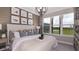 Main bedroom with backyard view and a beige color scheme at 10522 Eclipse St, Sarasota, FL 34241