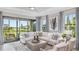 Living area with sliding doors leading to patio at 10522 Eclipse St, Sarasota, FL 34241
