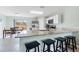 Kitchen with granite countertops, white cabinets, and stainless steel appliances at 1379 E Price Blvd, North Port, FL 34288