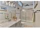 Clean bathroom with marble vanity and bathtub at 230 Vestavia Dr, Venice, FL 34292