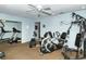 Fitness center with various exercise equipment, including treadmills and stationary bikes at 2325 Riverbluff Pkwy # V247, Sarasota, FL 34231