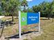 Entrance sign for Hathaway Park in Charlotte County at 33931 Serene Dr, Punta Gorda, FL 33982