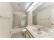 Clean bathroom with shower/tub combo and vanity at 4366 Madeira Ct # 3356, Sarasota, FL 34233