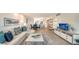 Open concept living room, contemporary furnishings at 4600 Gulf Of Mexico Dr # 206, Longboat Key, FL 34228