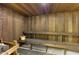 Relax in this wood-paneled sauna with built-in benches at 4600 Gulf Of Mexico Dr # 206, Longboat Key, FL 34228