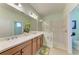 Double vanity bathroom with a large shower at 4716 Foxtail Dr, Parrish, FL 34219