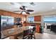 Kitchen with granite island and ocean views at 5830 Midnight Pass Rd # 502, Sarasota, FL 34242