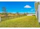 Spacious backyard with grassy area and privacy fence at 6609 114Th E Ave, Parrish, FL 34219
