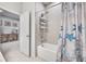 Bathroom with tub and shower, nautical theme at 6609 114Th E Ave, Parrish, FL 34219