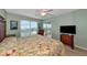 Spacious bedroom with water view and private balcony at 829 Audubon Dr # 829, Bradenton, FL 34209