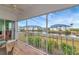 Spacious screened balcony with tranquil water views at 829 Audubon Dr # 829, Bradenton, FL 34209