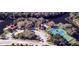 Aerial view of community amenities including tennis and basketball courts at 8303 Deerbrook Cir, Sarasota, FL 34238