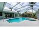 Inviting screened pool and spa at 8303 Deerbrook Cir, Sarasota, FL 34238