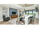 Spacious living room with large windows and a cozy seating area at 10160 Silent Night Ln, Sarasota, FL 34241