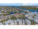 Aerial view of community and marina at 1275 Siesta Bayside Dr # 1275, Sarasota, FL 34242