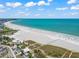 Expansive aerial view of Siesta Key Beach at 1275 Siesta Bayside Dr # 1275, Sarasota, FL 34242