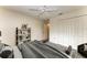 Bedroom with a queen-size bed, built-in shelving and large closet at 17413 Pheasant Cir, Port Charlotte, FL 33948