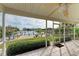 Relaxing screened porch overlooking a canal at 17413 Pheasant Cir, Port Charlotte, FL 33948