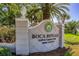 Boca Royale Golf & Country Club community entrance sign at 26954 Pavin Dr, Englewood, FL 34223