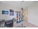 bedroom with built-in shelving and desk at 3712 62Nd E Ave, Bradenton, FL 34203