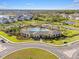 Aerial view of community pool and clubhouse at 4109 Quiet Rain Ct, Palmetto, FL 34221