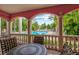 Outdoor seating area with picturesque pool view at 4110 Central Sarasota Pkwy # 136, Sarasota, FL 34238