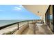 Oceanfront balcony with patio furniture, stunning view at 415 L Ambiance Dr # A701, Longboat Key, FL 34228