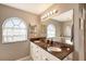 Bathroom with double vanity and granite countertops at 4230 Castlebridge Ln # 1821, Sarasota, FL 34238