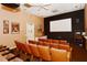 Community theater room with comfortable seating at 4230 Castlebridge Ln # 1821, Sarasota, FL 34238