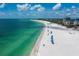 Aerial view of beach and coastline at 475 Benjamin Franklin Dr # 215, Sarasota, FL 34236