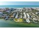 Aerial view of waterfront property and community at 6005 Midnight Pass Rd # N8, Sarasota, FL 34242
