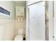 Simple bathroom with shower and toilet at 6005 Midnight Pass Rd # N8, Sarasota, FL 34242